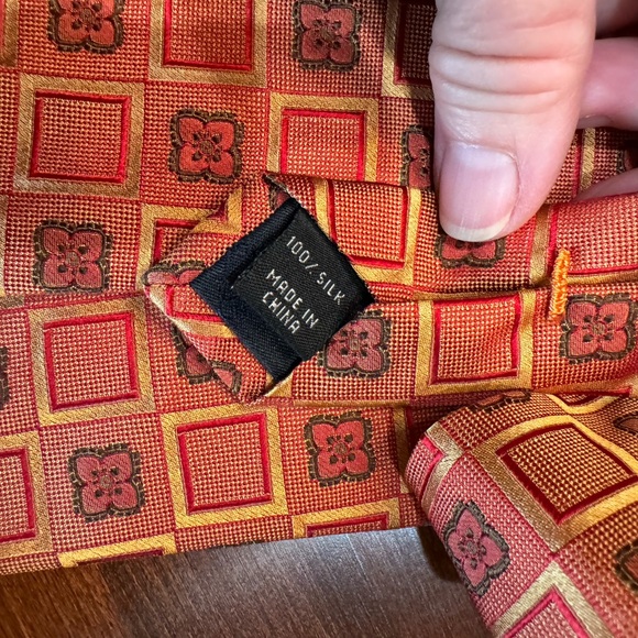 Silk Jos.A.Banks Autumn Tie - Picture 3 of 4